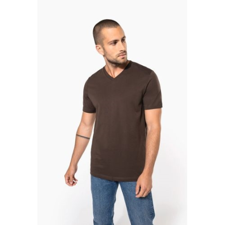 T-shirt col V manches courtes homme