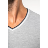 T-shirt maille piquée col V homme