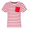 T-shirt rayé marin avec poche manches courtes enfant