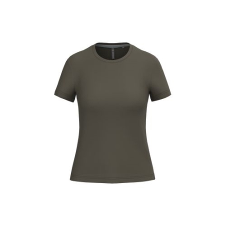 T-shirt col rond manches courtes femme