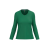 T-shirt col V manches longues femme