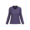 T-shirt col V manches longues femme