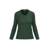 T-shirt col V manches longues femme