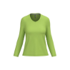 T-shirt col V manches longues femme