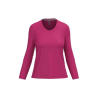T-shirt col V manches longues femme