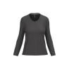 T-shirt col V manches longues femme