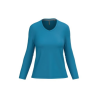 T-shirt col V manches longues femme