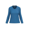 T-shirt col V manches longues femme