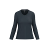 T-shirt col V manches longues femme