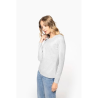 T-shirt col rond manches longues femme
