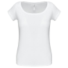 T-shirt col bateau manches courtes femme