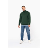 Sweat-shirt col zippé homme