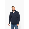 Sweat-shirt col zippé homme