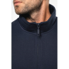 Sweat-shirt col zippé homme