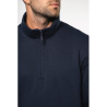 Sweat-shirt col zippé homme