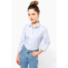 Chemise popeline manches longues femme