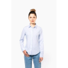 Chemise popeline manches longues femme