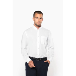 Chemise col mao manches longues