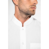 Chemise col mao manches longues