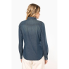 Chemise denim manches longues femme