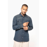 Chemise denim manches longues