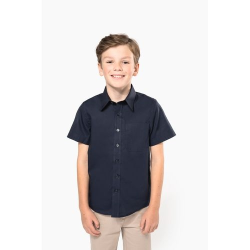 Chemise popeline manches courtes enfant