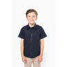Chemise popeline manches courtes enfant