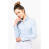 Chemise coton / élasthanne manches longues femme