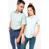 Chemise popeline polycoton manches courtes entretien facile homme