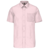 Chemise popeline polycoton manches courtes entretien facile homme