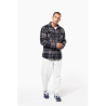 Surchemise à carreaux doublée sherpa homme