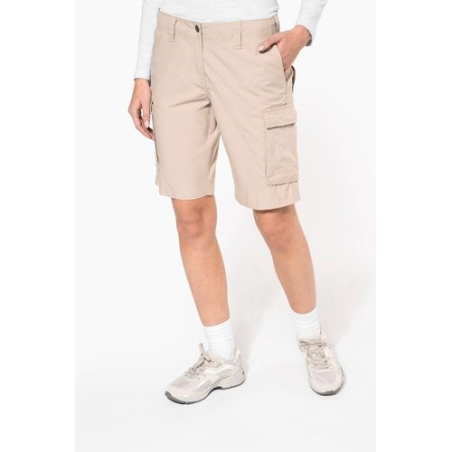 Bermuda léger multipoches femme