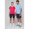 T-shirt de sport manches courtes col v femme