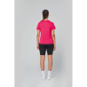T-shirt de sport manches courtes col v femme