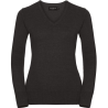 Pullover femme col v