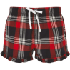 Short femme à motif tartan