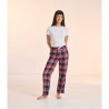 Pantalon femme à motif tartan