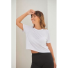 T-shirt court coupe carrée femme