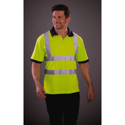 Polo manches courtes haute visibilité