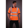Polo manches courtes haute visibilité