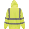 Sweatshirt capuche haute visibilité