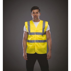 Gilet haute visibilité à maille ajourée recyclée