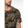 T-shirt camo manches courtes homme