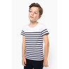 T-shirt marin col rond Bio enfant