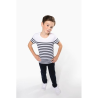 T-shirt marin col rond Bio enfant