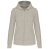 Sweat-shirt écoresponsable zippé à capuche femme