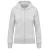 Sweat-shirt écoresponsable zippé à capuche femme