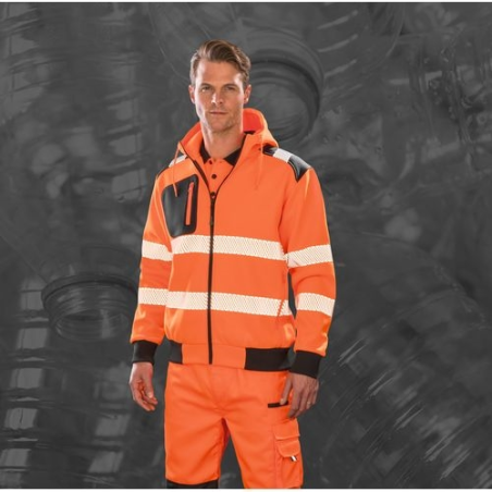 Sweat-shirt à capuche de sécurité recyclé