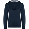 Sweat-shirt à capuche contrastée à motifs enfant unisexe