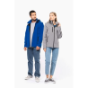 Veste Softshell 3 couches à capuche avec manches amovibles unisexe